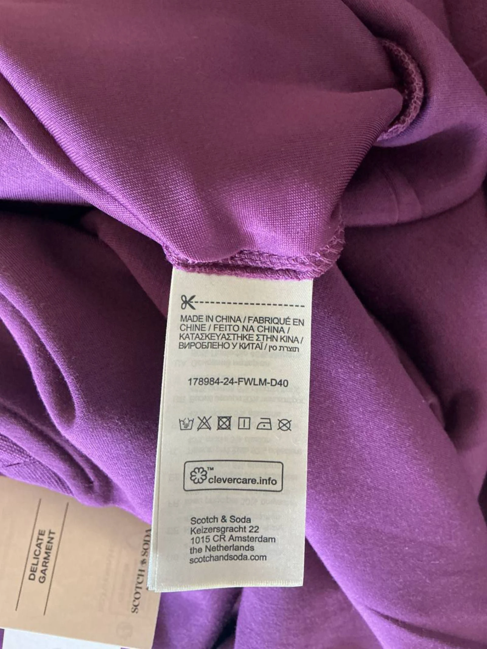 Moletom Feminino Scotch & Soda roxo Tamanho 36 – photo 9